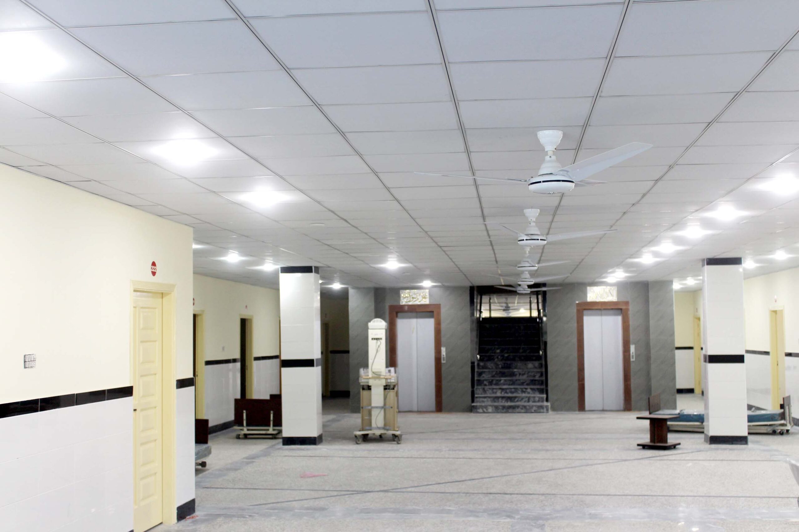 Street-facing hospital elevation