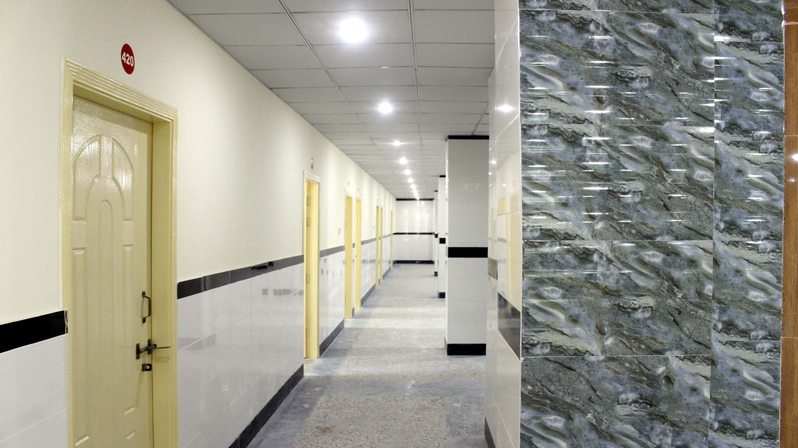 Hospital corridor detail