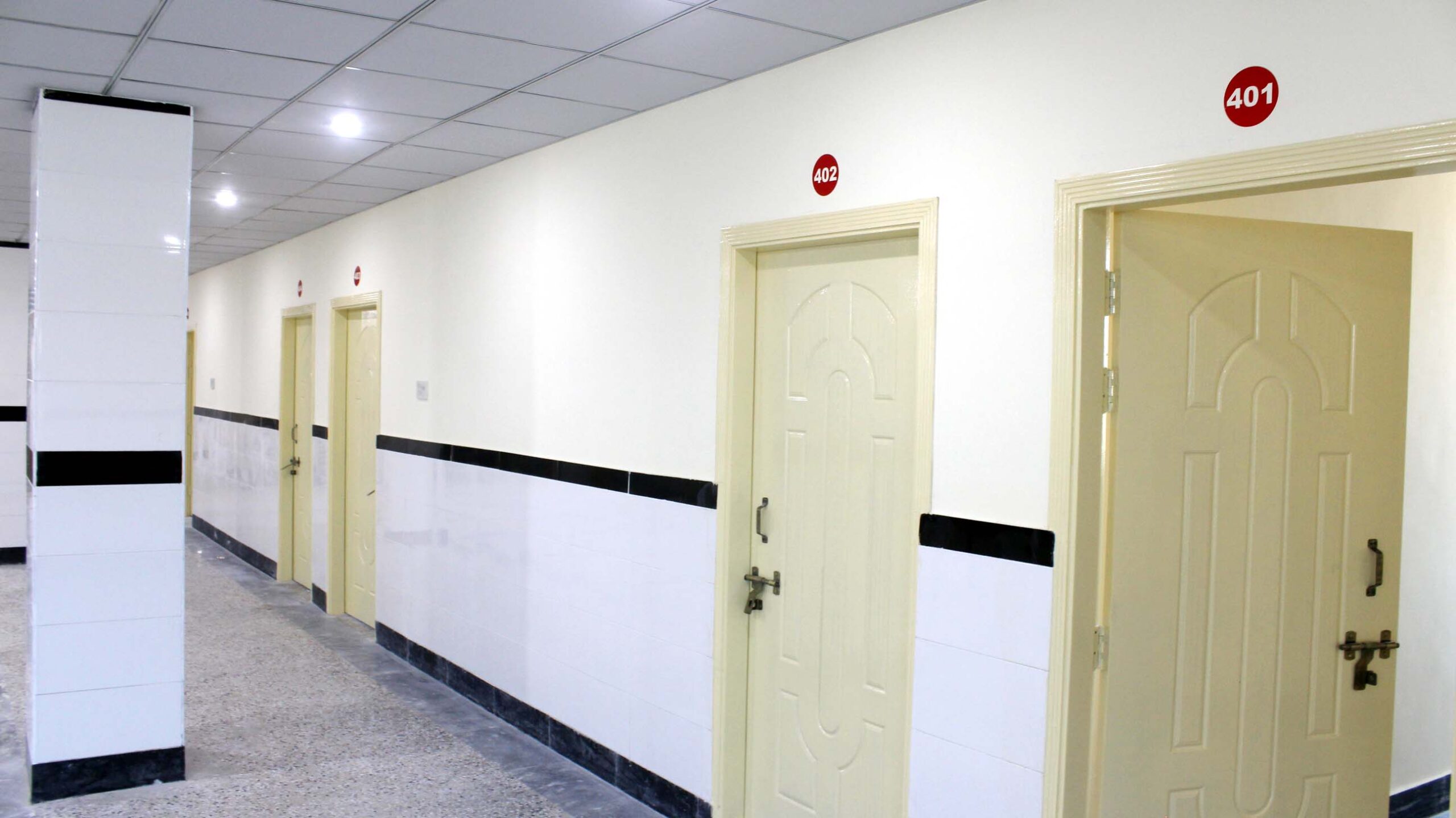 Hospital wing corridor